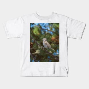 Oak Titmouse Perching Kids T-Shirt